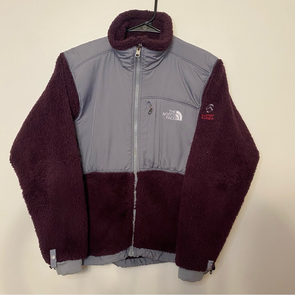 Women's The North Face Gray and Purple Fleece Jacket‎ Summit Series XS